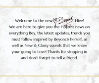 welcome to the new beyonce hive